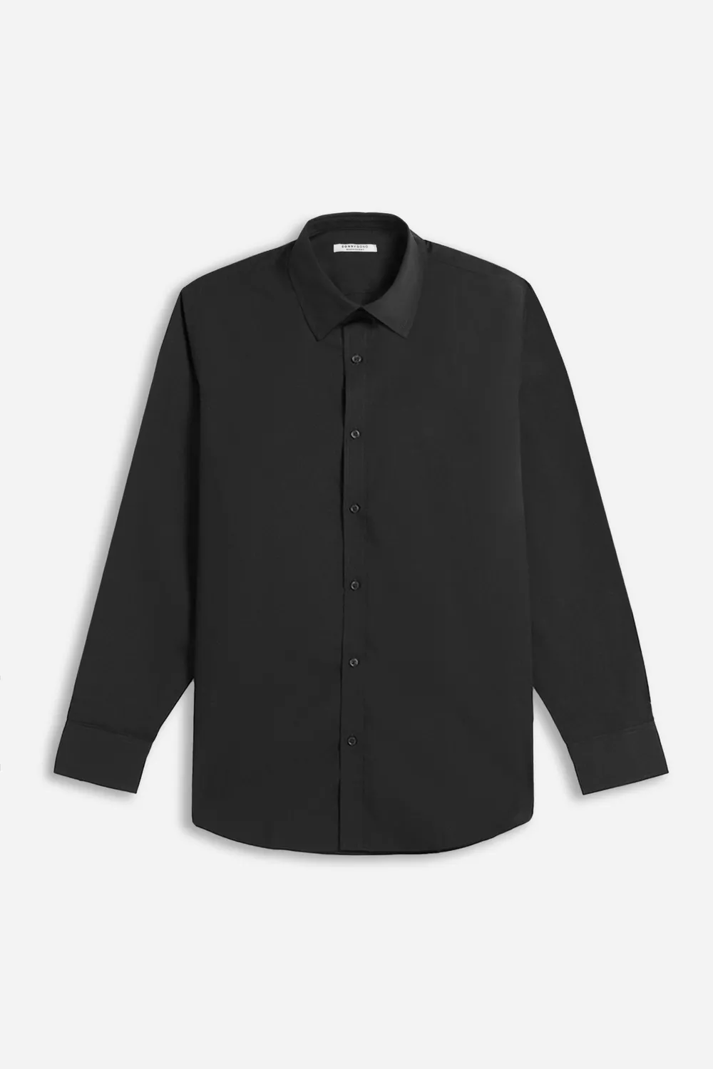Sonny Bono Basic camicia nera collo italiano