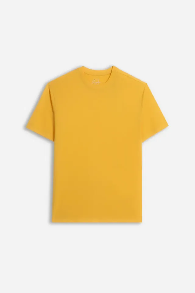 Sonny Bono Basic t-shirt girocollo ocra