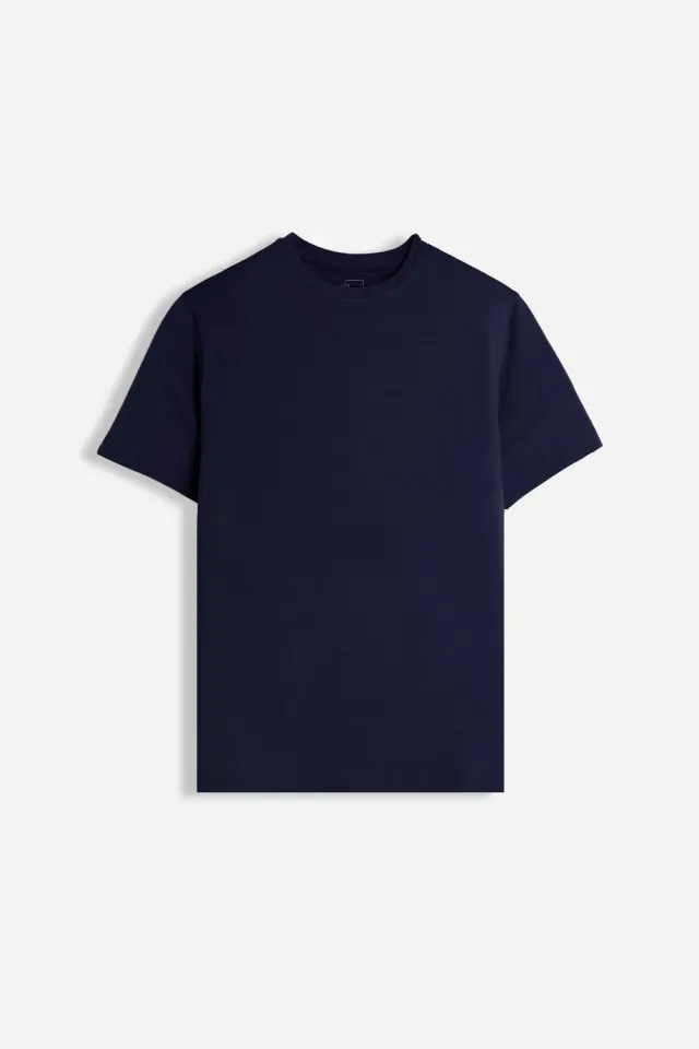 Sonny Bono T-Shirt Girocollo Basic Stretch Blu Morbida