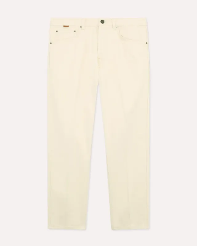Lardini Jeans panna carrot fit bull cotone 12 oz