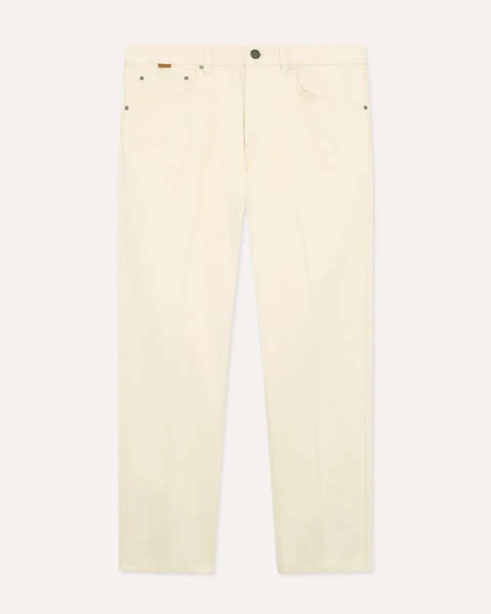 Lardini Jeans panna carrot fit bull cotone 12 oz