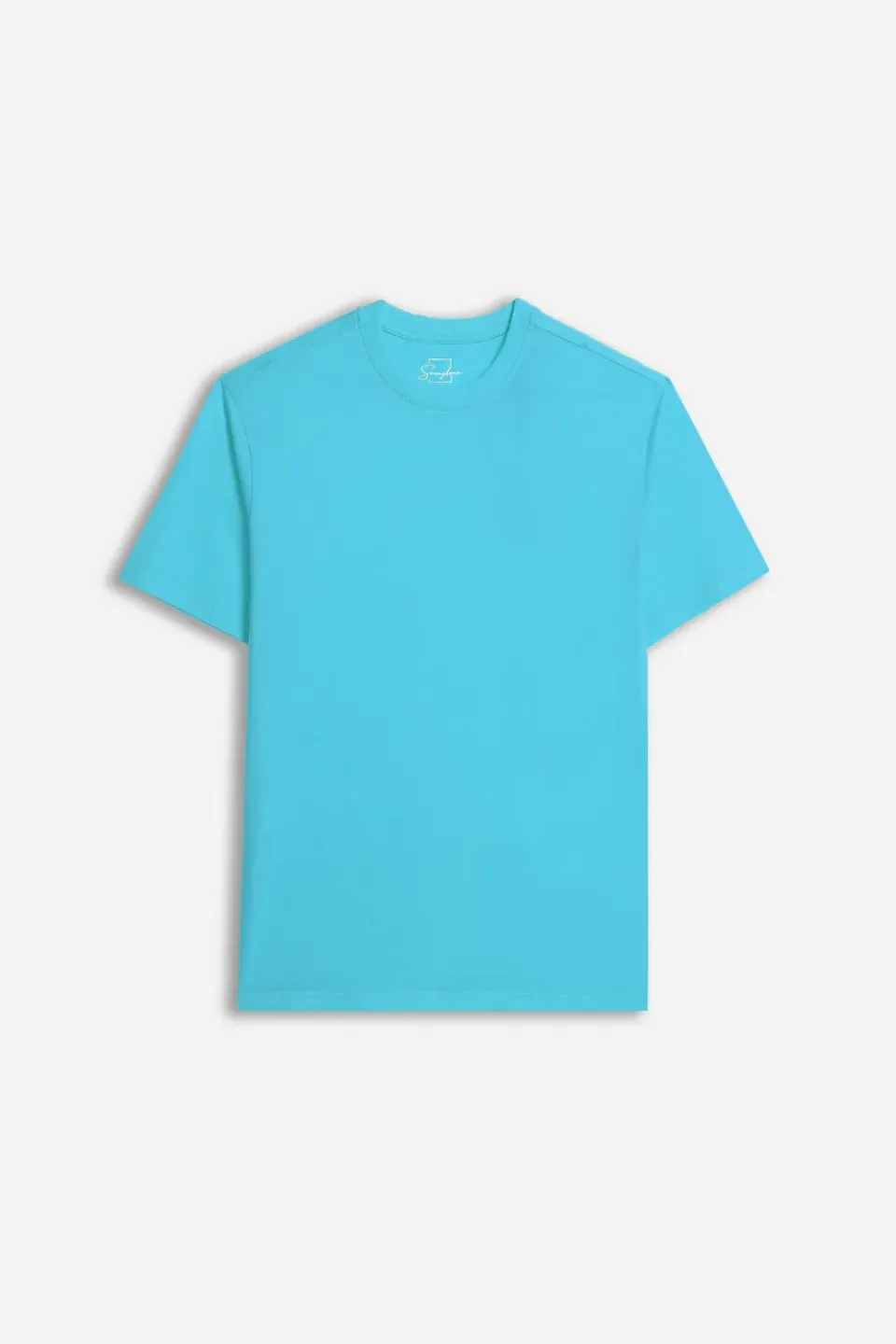 Sonny Bono t-shirt girocollo basic turchese leggera