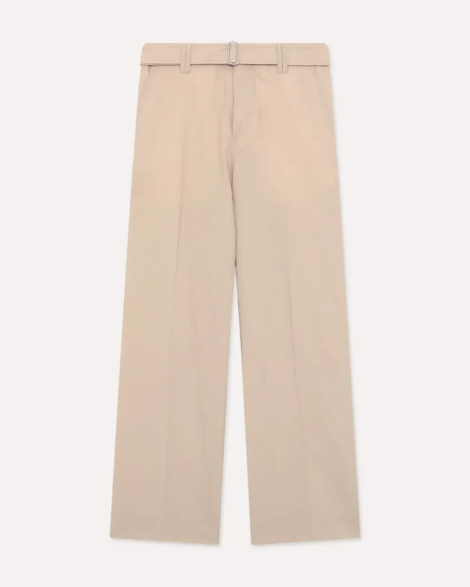 Lardini pantalone beige seersucker cotone nylon