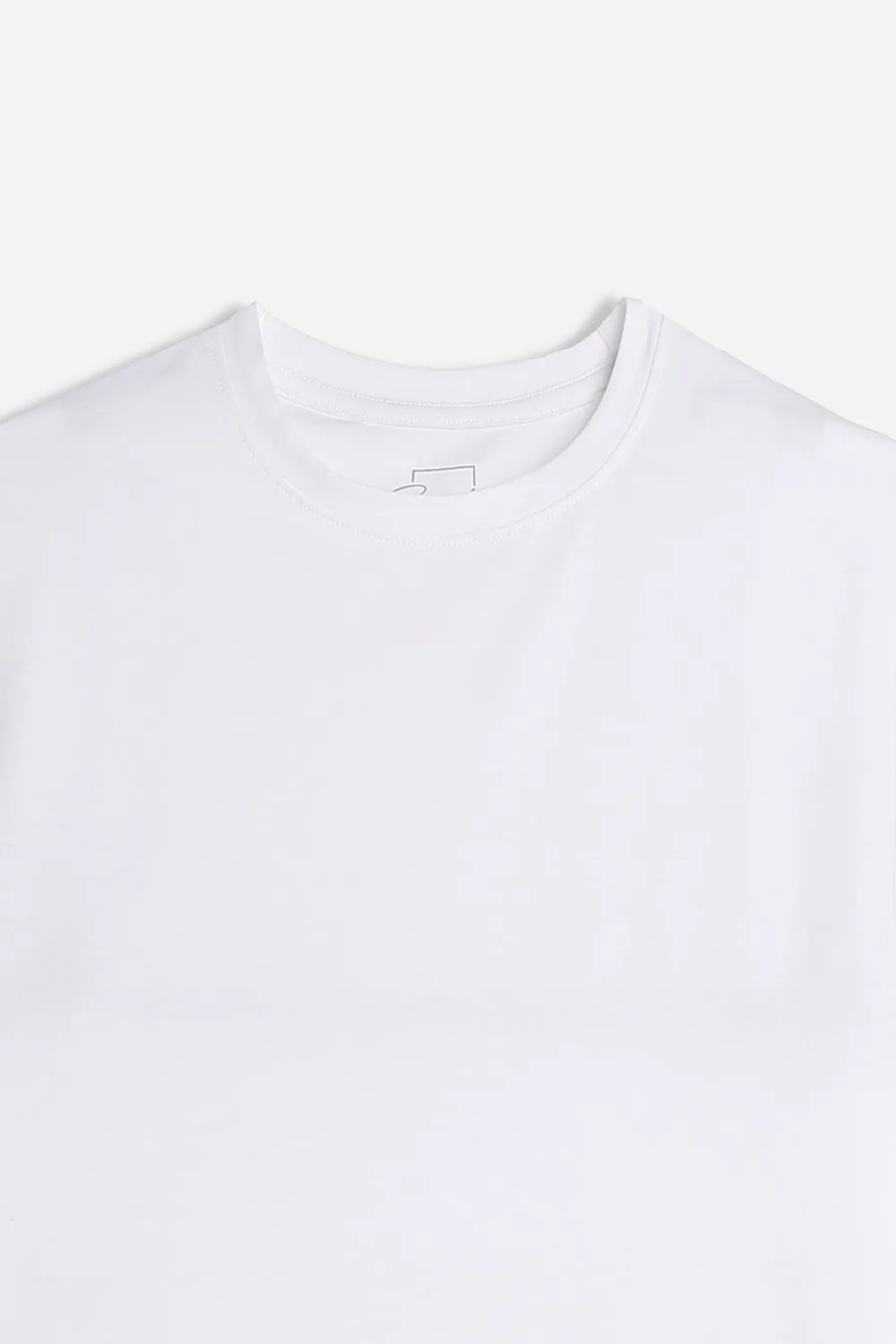 Sonny Bono T-Shirt Girocollo Basic Stretch Bianco