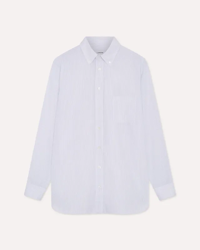 Lardini camicia bianca popeline cotone button-down