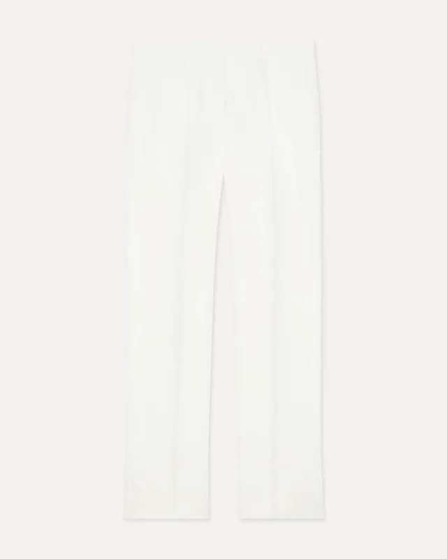 Lardini Pantalone Panna Lino Uomo Una Piega