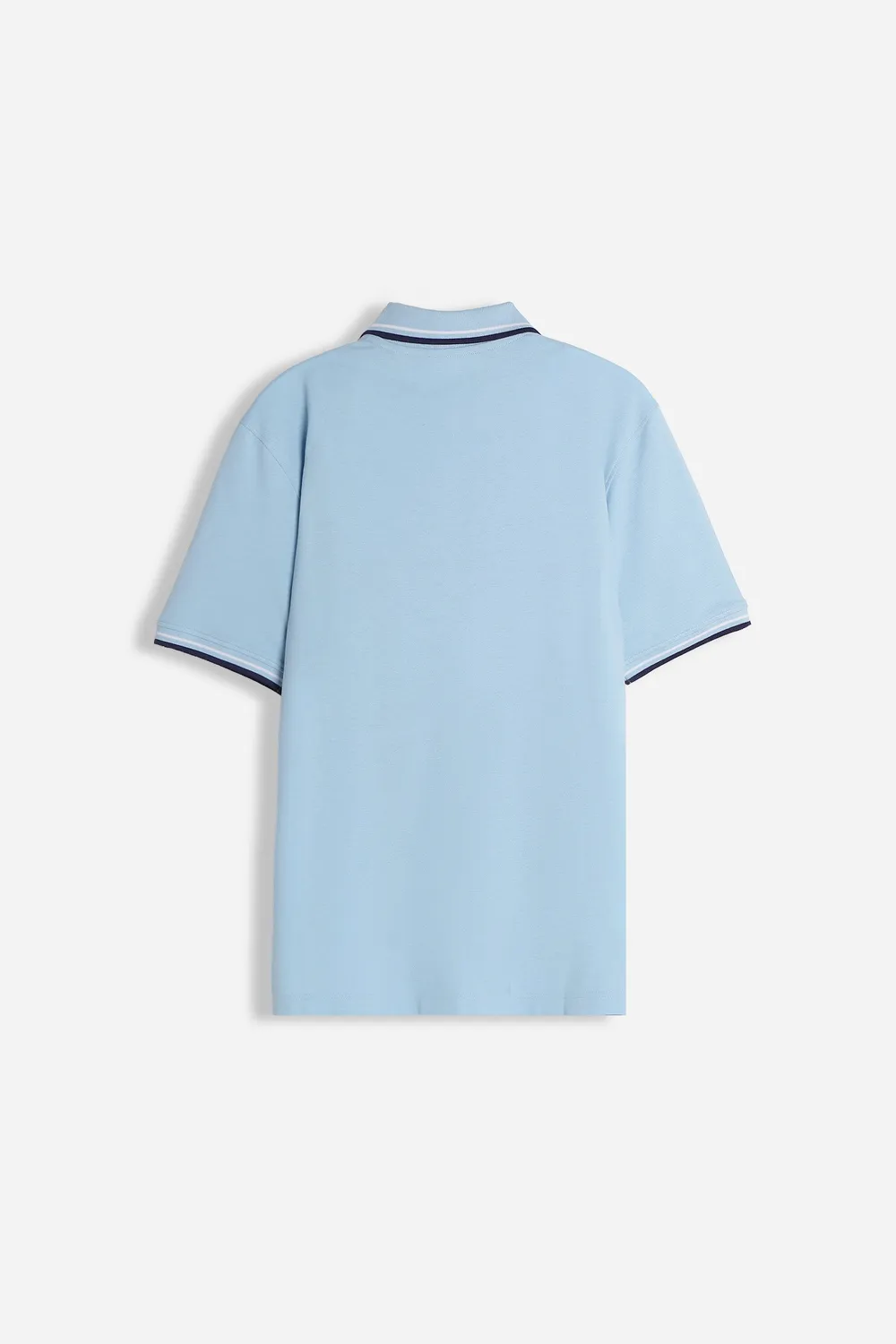 Sonny Bono Polo in Piquet Basic Celeste Collo