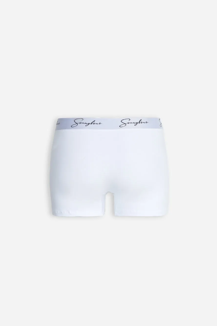 Sonny Bono boxer elastico contrasto bianco