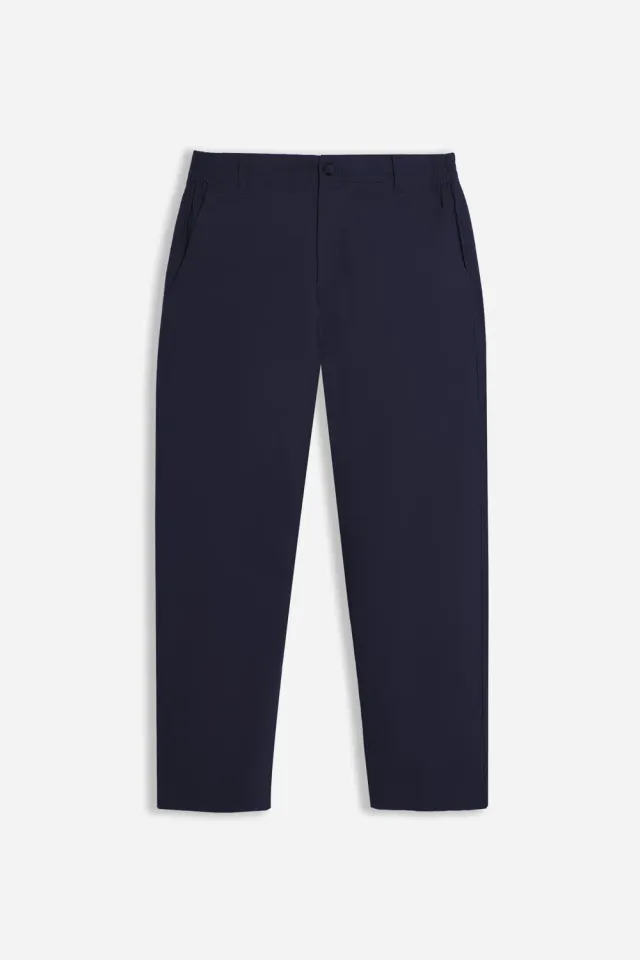 Sonny Bono pantalone twill bleu elastico fianchi