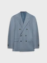 Caruso Pantalone Giacca Lana Zeelander Bluette