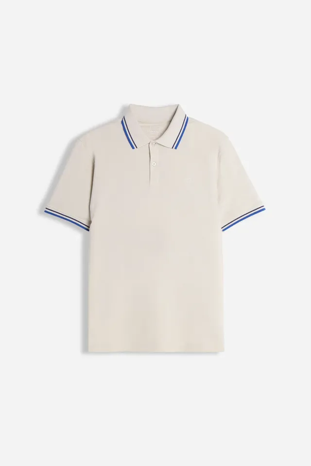 Sonny Bono polo piquet basic beige chiaro