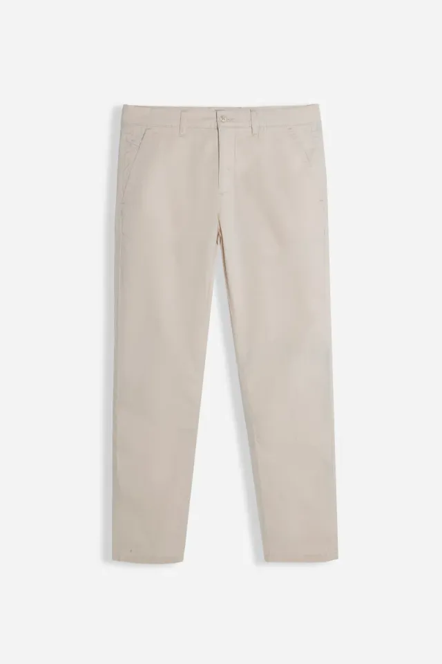 Sonny Bono pantalone chino beige cotone elasticizzato