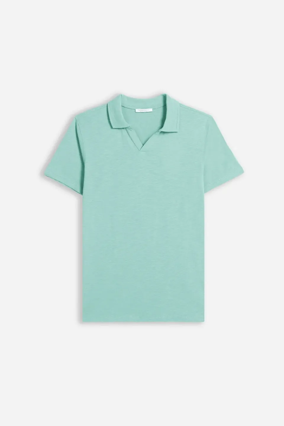 Sonny Bono Slub Derby Polo Verde Acqua cotone