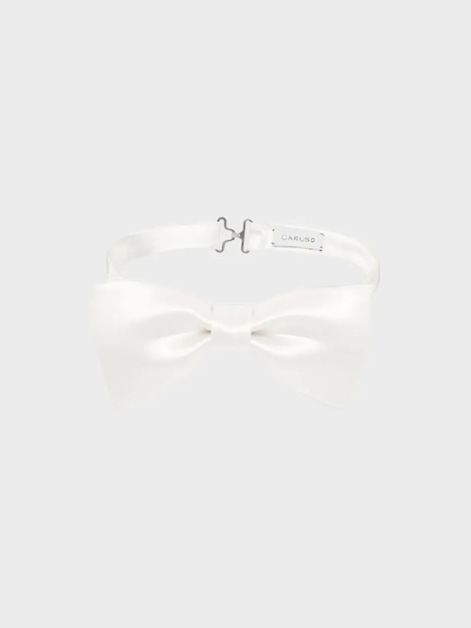 Caruso Manon papillon annodato seta bianco