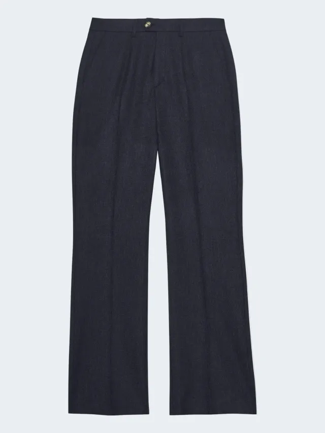 Sand Menswear Dori High pantaloni sartoriali tweed blu