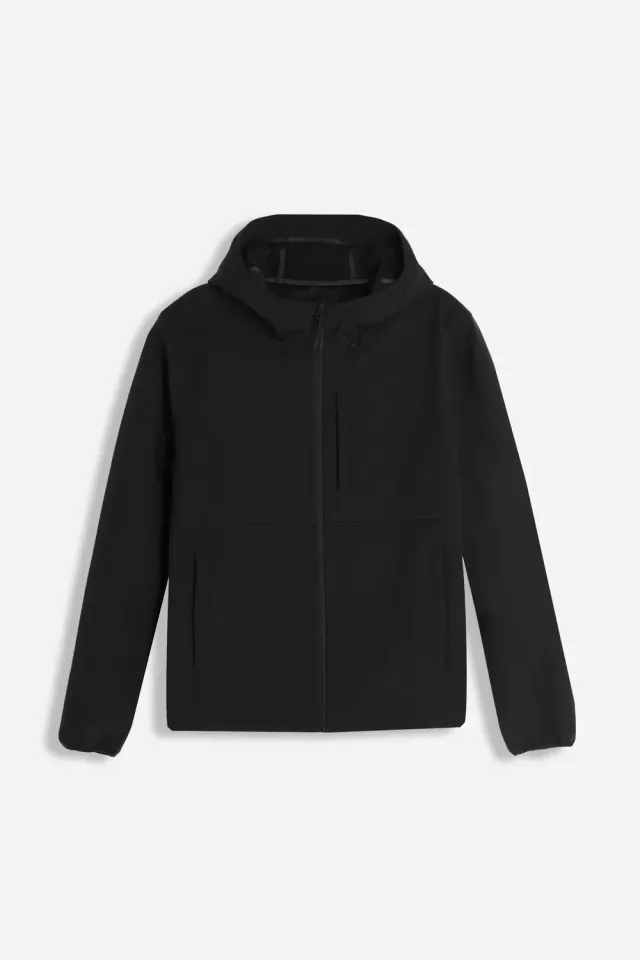 Sonny Bono Giubbotto Softshell Cappuccio Nero