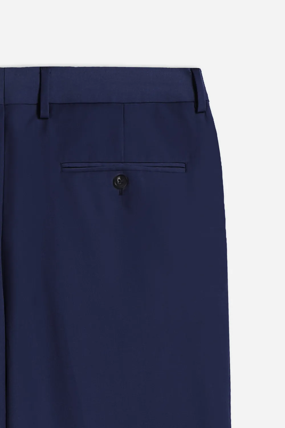Sonny Bono Classici pantalone bleu senza risvolto
