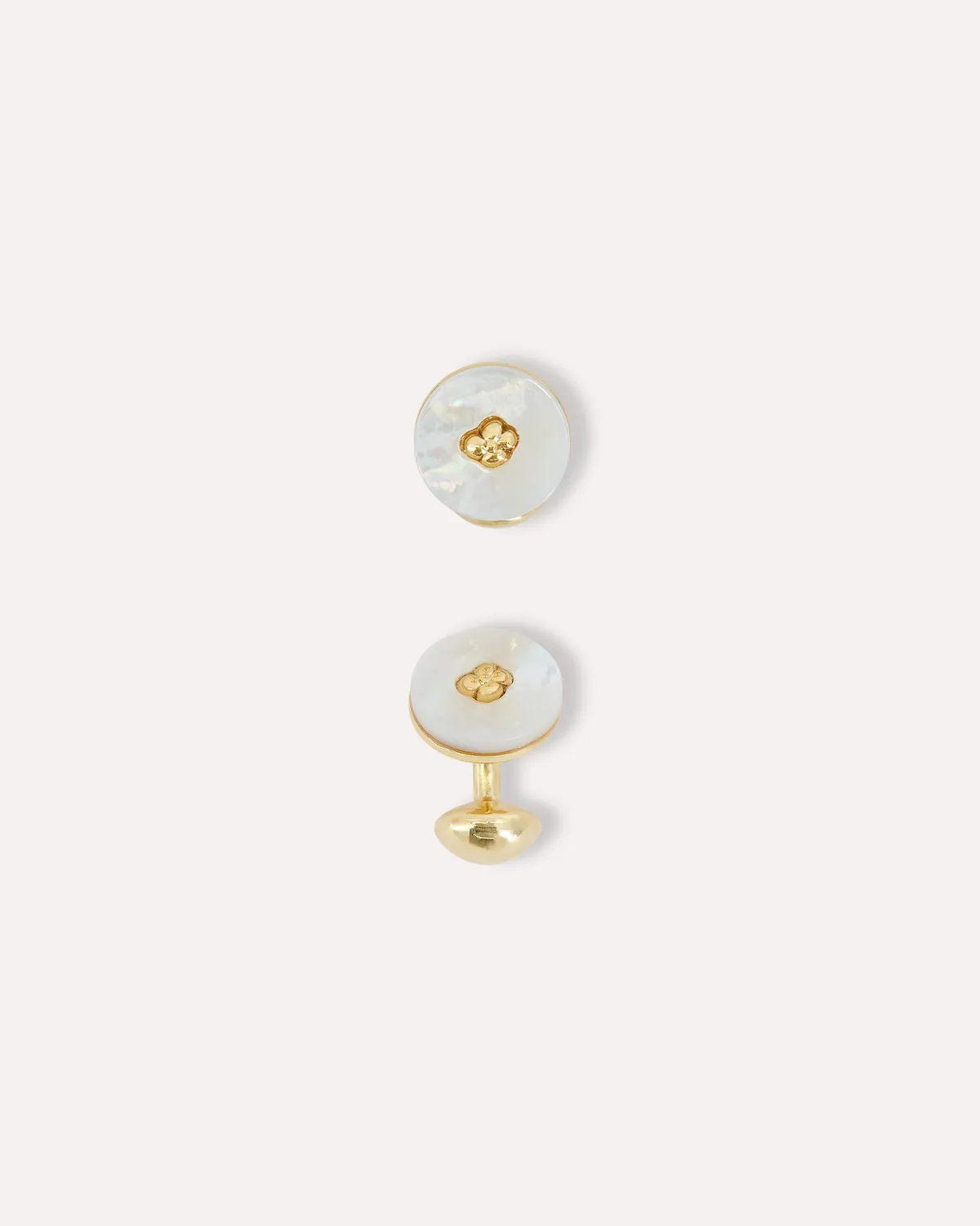 Lardini Gemelli Madreperla Australiana Fiore Oro