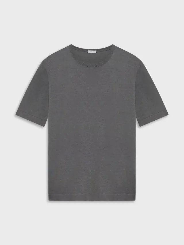 Caruso t-shirt maglia seta cotone grigia