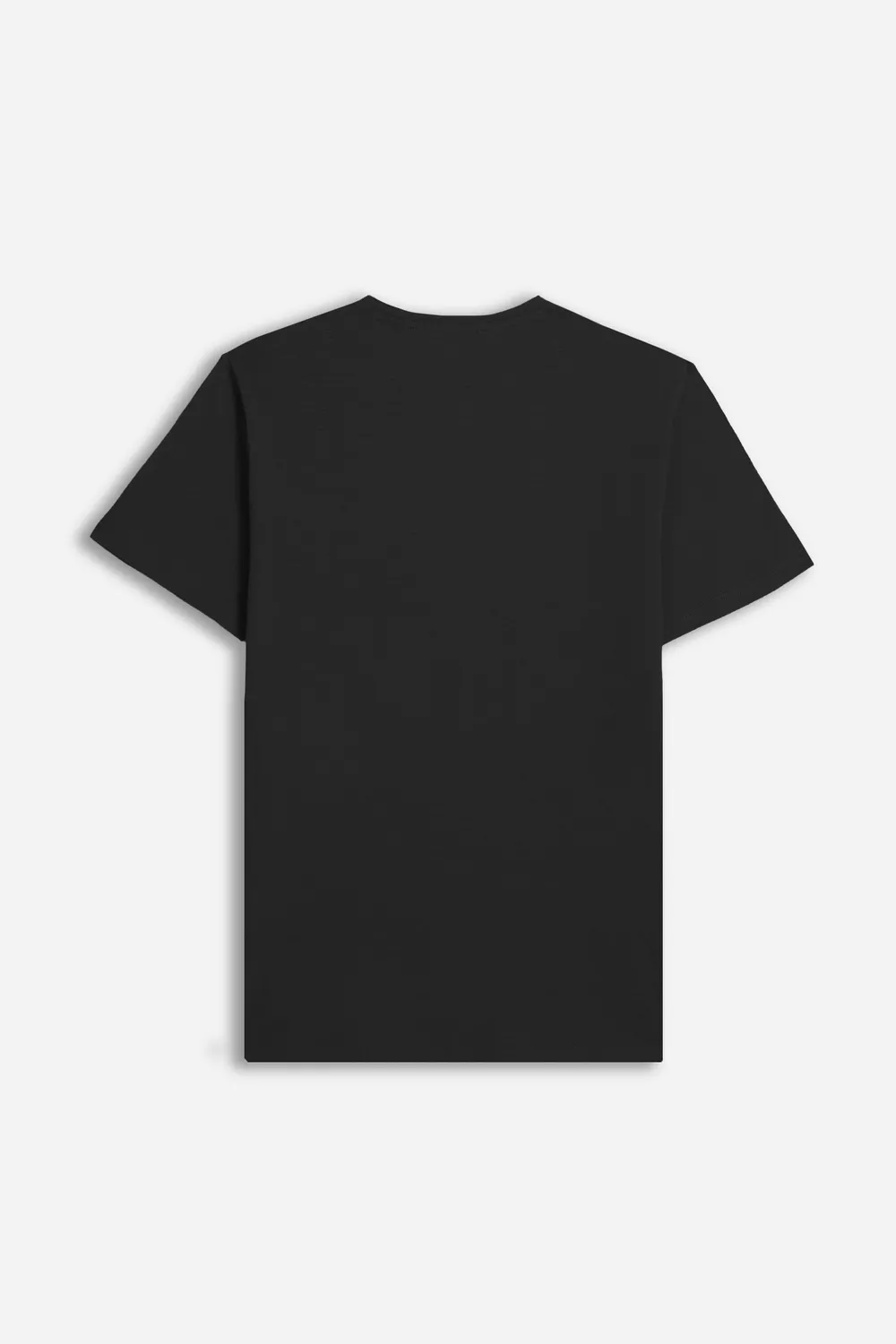 Sonny Bono Slub t-shirt collo goccia nero fiammato