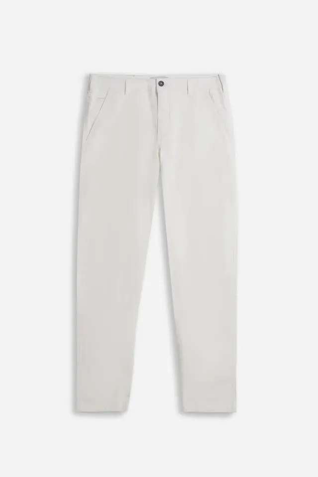 Sonny Bono Chino pantaloni panna casual