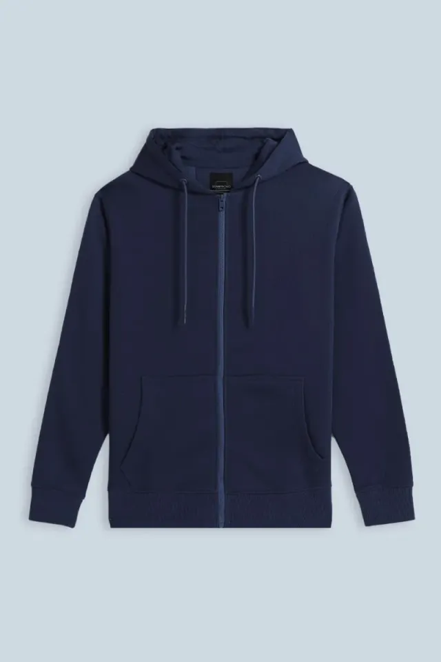 Sonny Bono felpa con zip e cappuccio blu