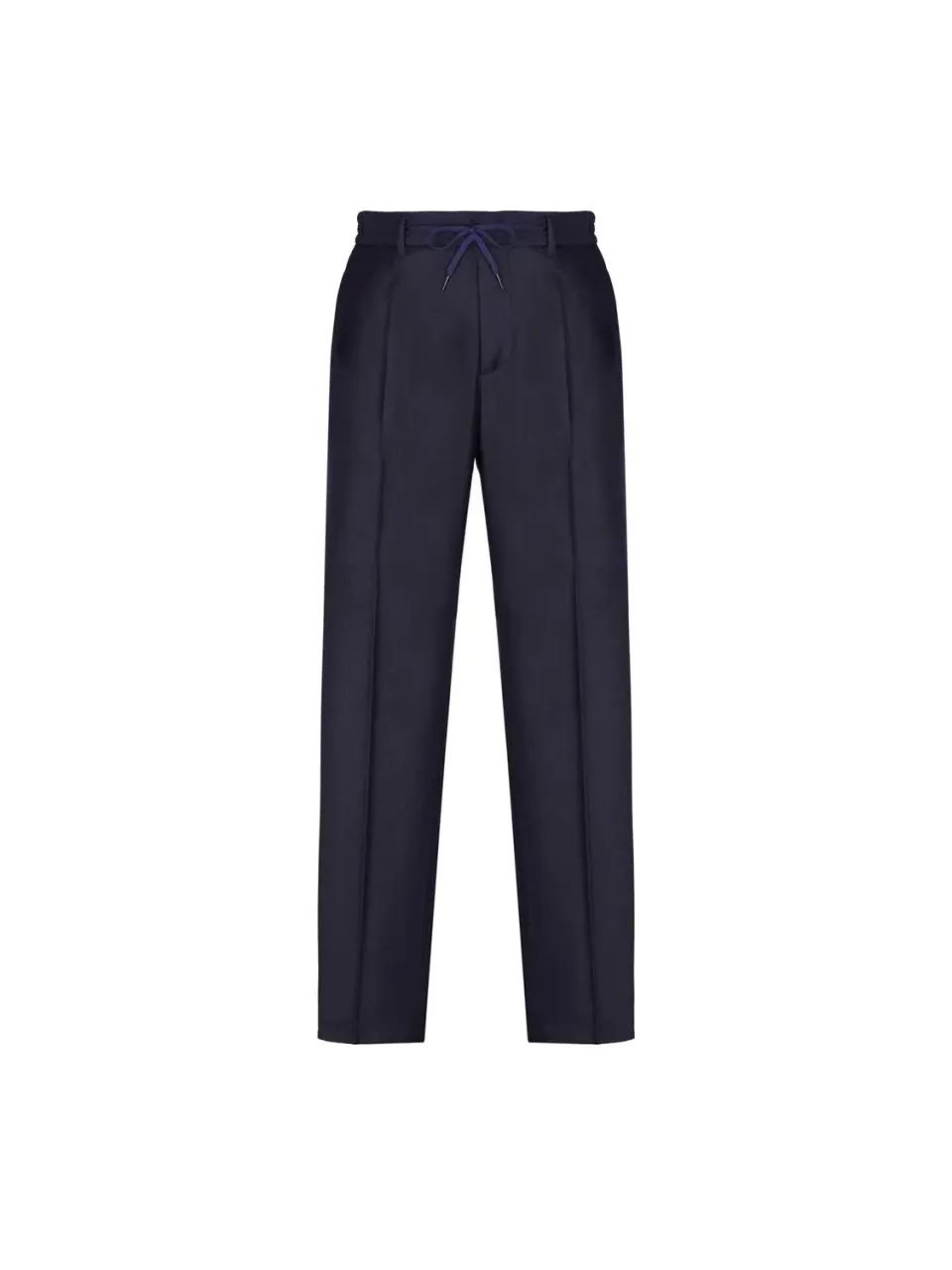 Paoloni Pantalone jogging flanella lana stretch blu