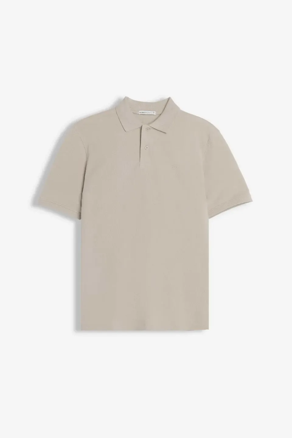 Sonny Bono Basic polo piquet beige tinta unita logo