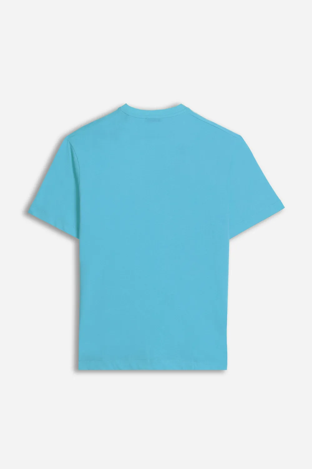 Sonny Bono Logo Stampato T-Shirt Turchese in Cotone