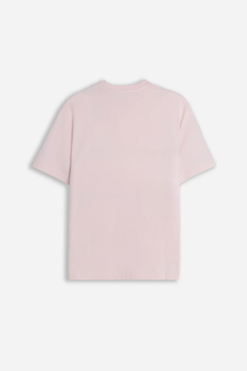Sonny Bono Basic T-Shirt Girocollo Rosa con Dettaglio