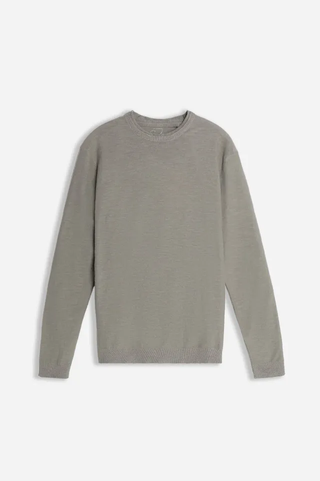 Sonny Bono maglia girocollo slub kaki