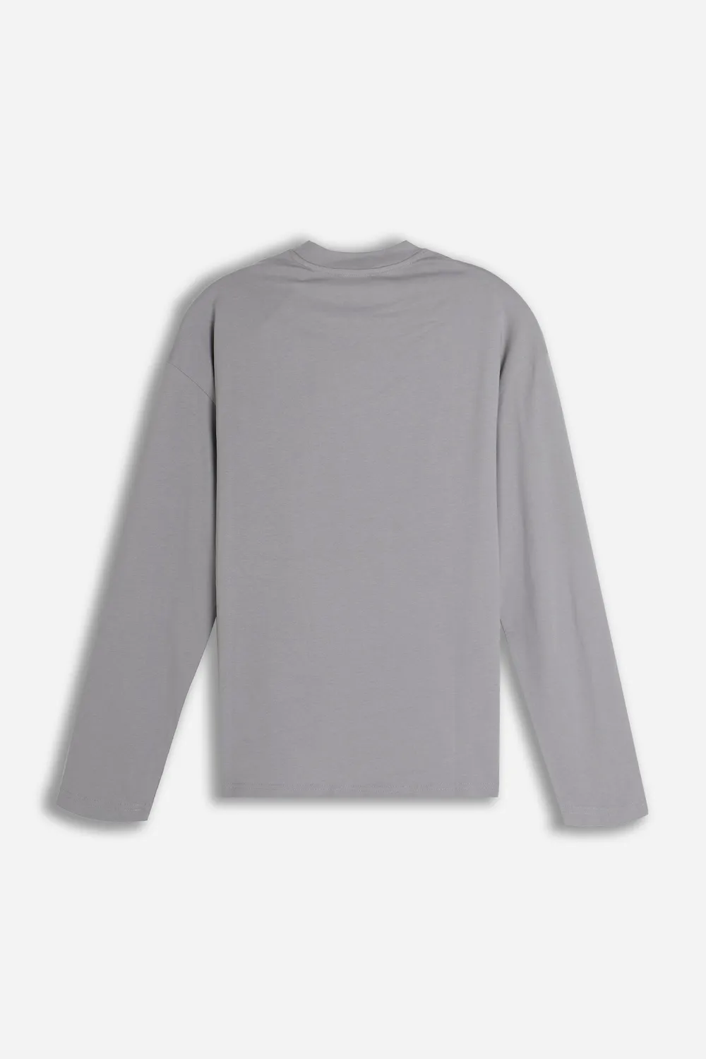 Sonny Bono t-shirt manica lunga stampata grigio medio