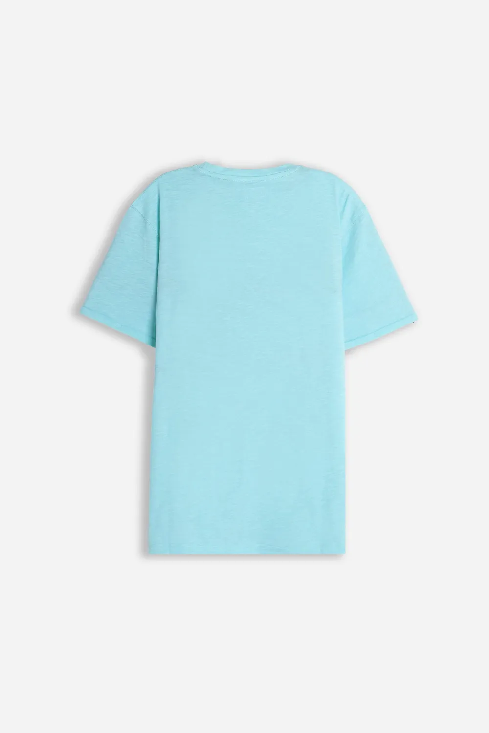 Sonny Bono Slub con Taschino T-shirt Celeste cotone
