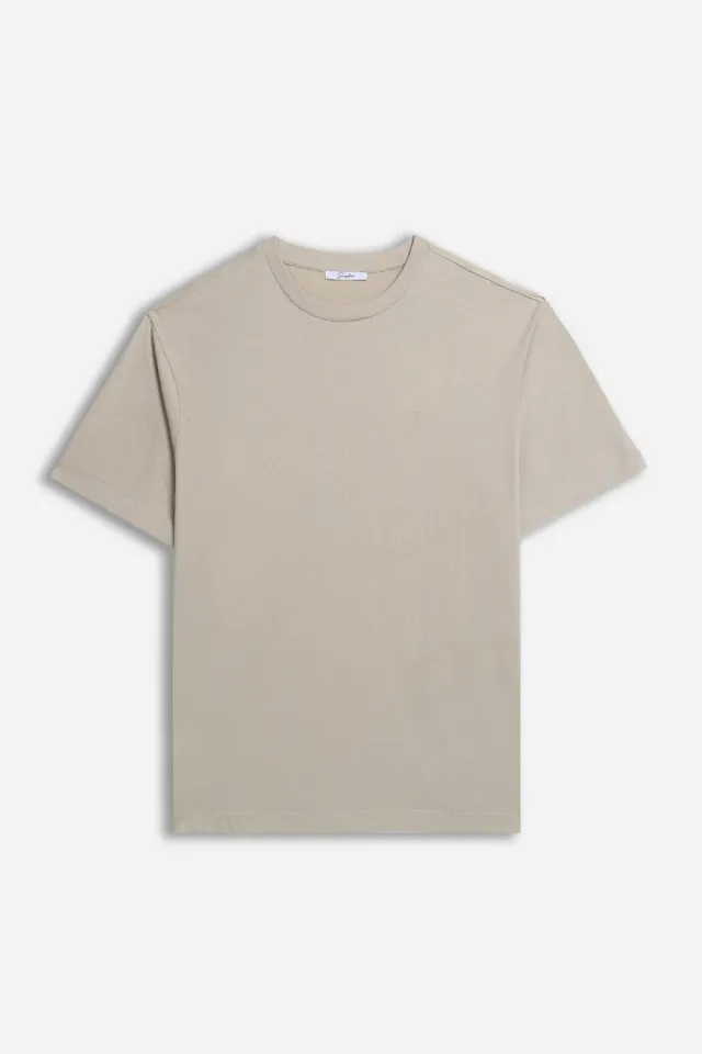 Sonny Bono t-shirt beige cotone logo stampato