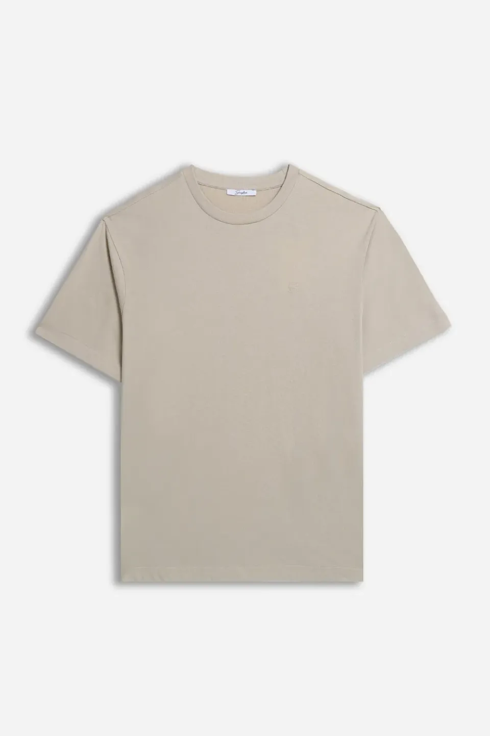 Sonny Bono t-shirt beige cotone logo stampato