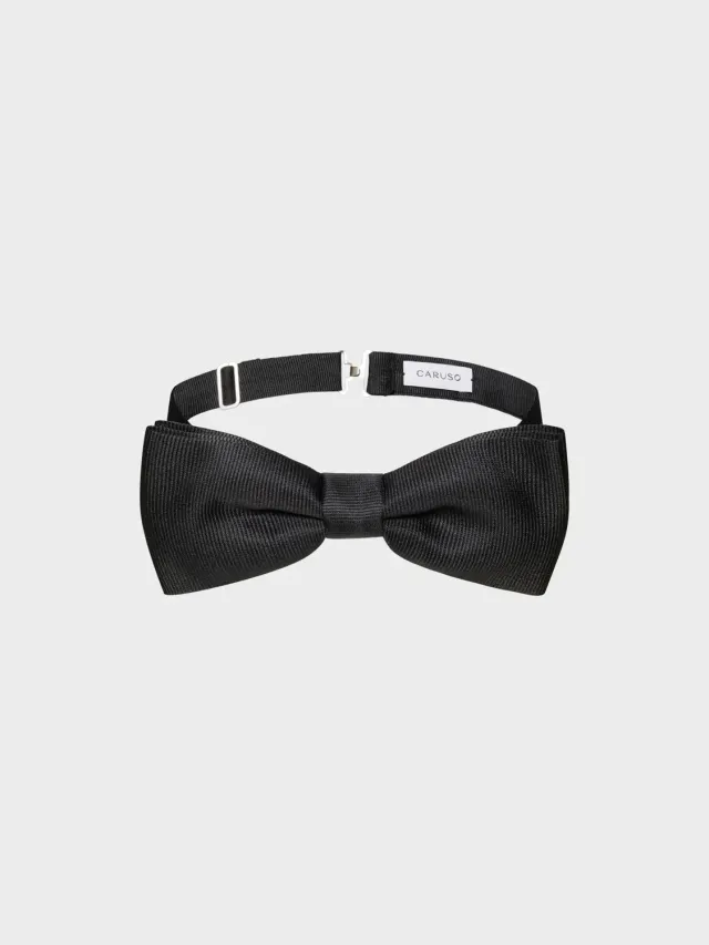 Caruso Manon papillon annodato raso nero