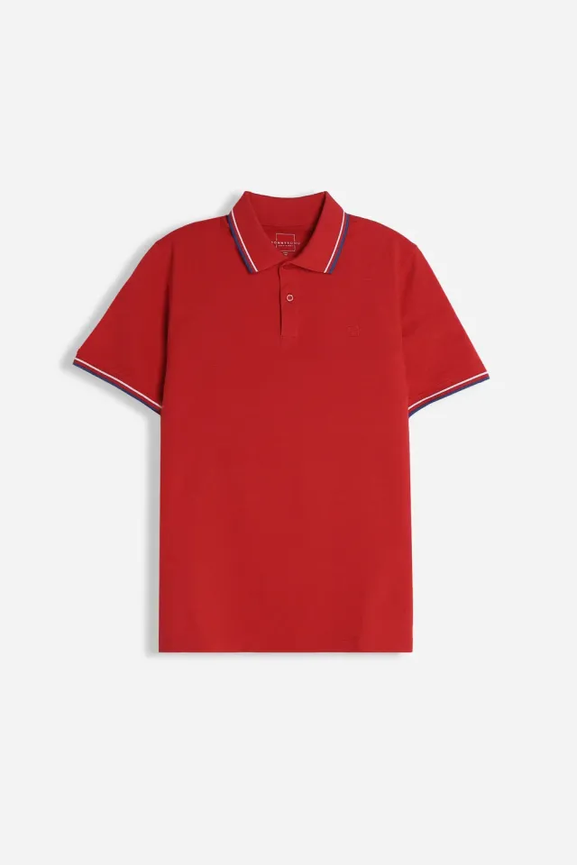Sonny Bono Basic Polo Piquet Rossa Cotone