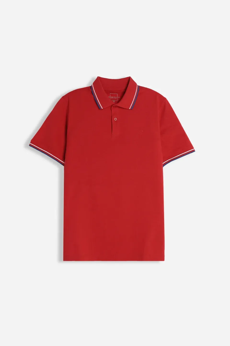 Sonny Bono Basic Polo Piquet Rossa Cotone