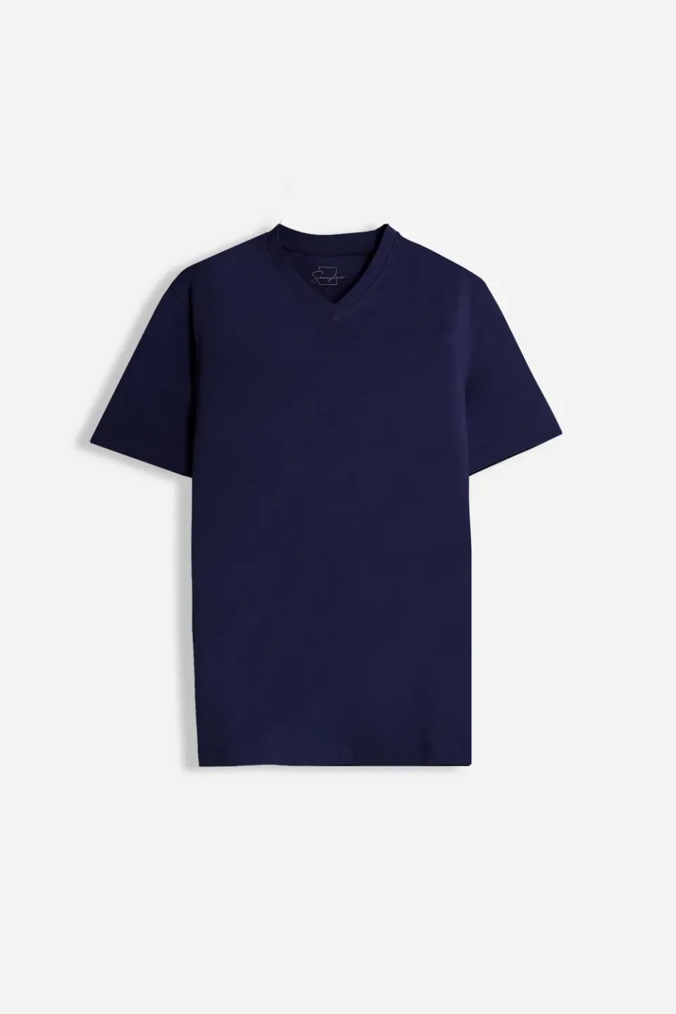 Sonny Bono Basic Stretch T-Shirt Scollo V Blu