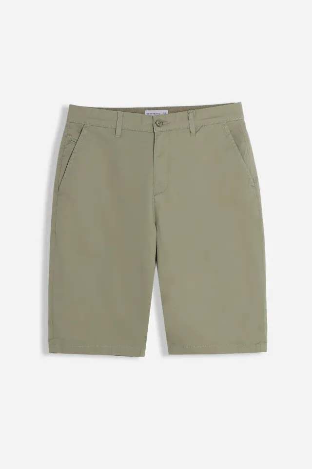 Sonny Bono Basic bermuda chino kaki leggero