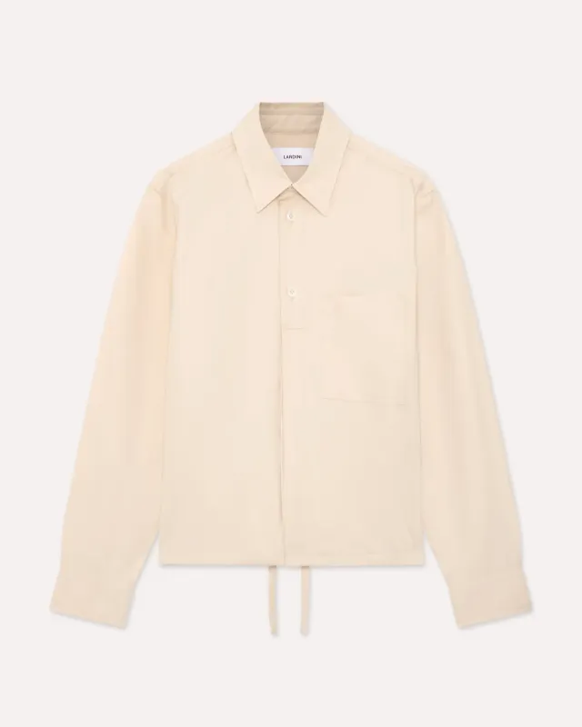 Lardini Capsule camicia boxy panna coulisse