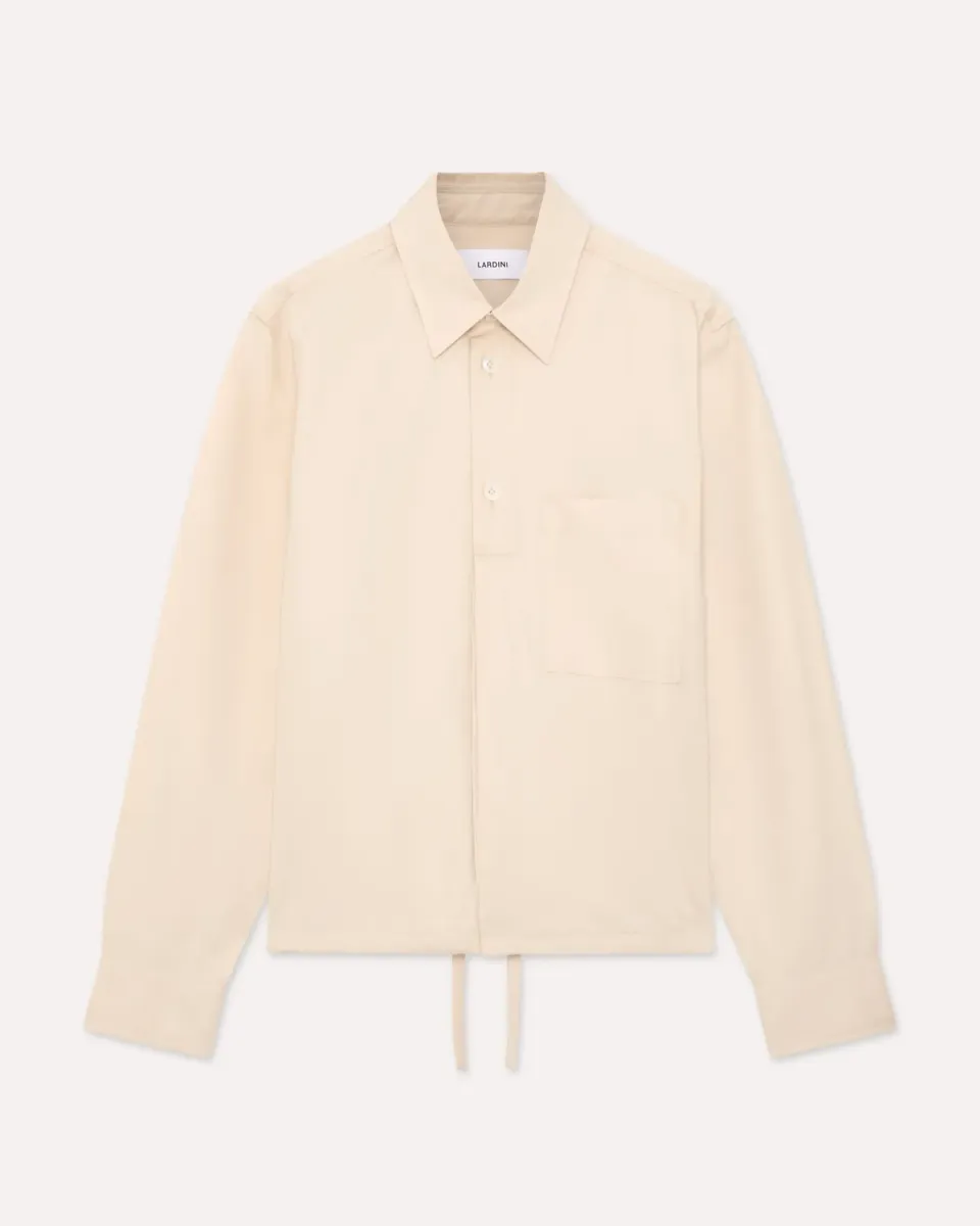 Lardini Capsule camicia boxy panna coulisse