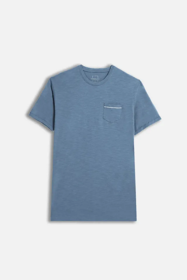 Sonny Bono T-Shirt Slub Taschino Avion