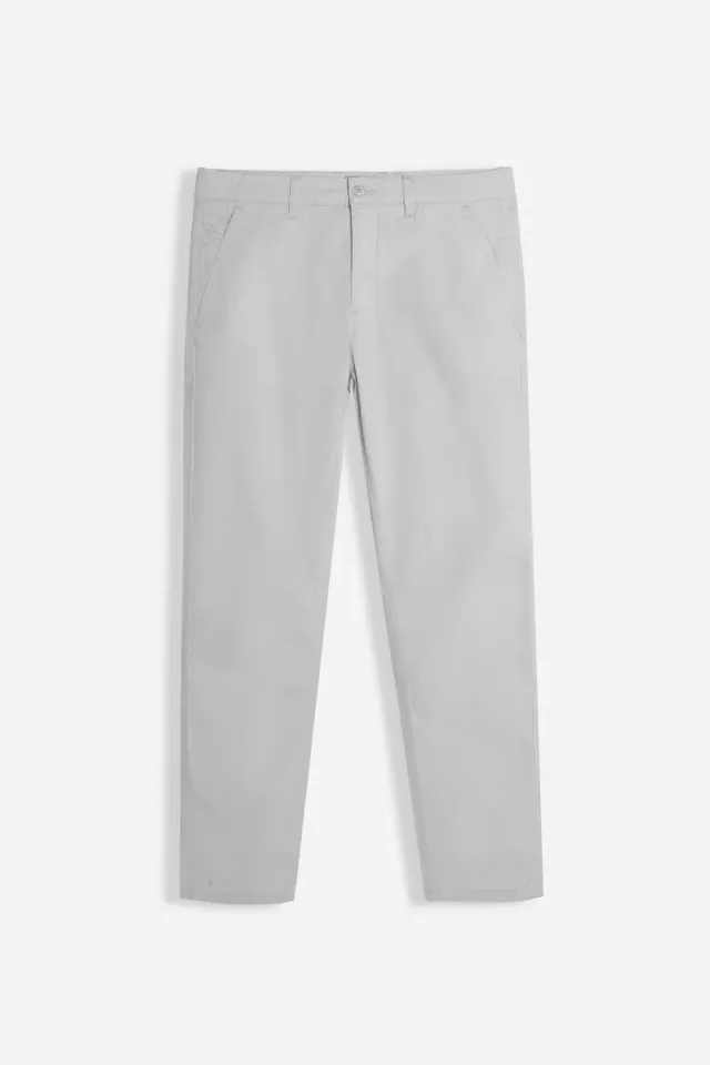 Sonny Bono Basic Pantalone Chino Grigio Ghiaccio