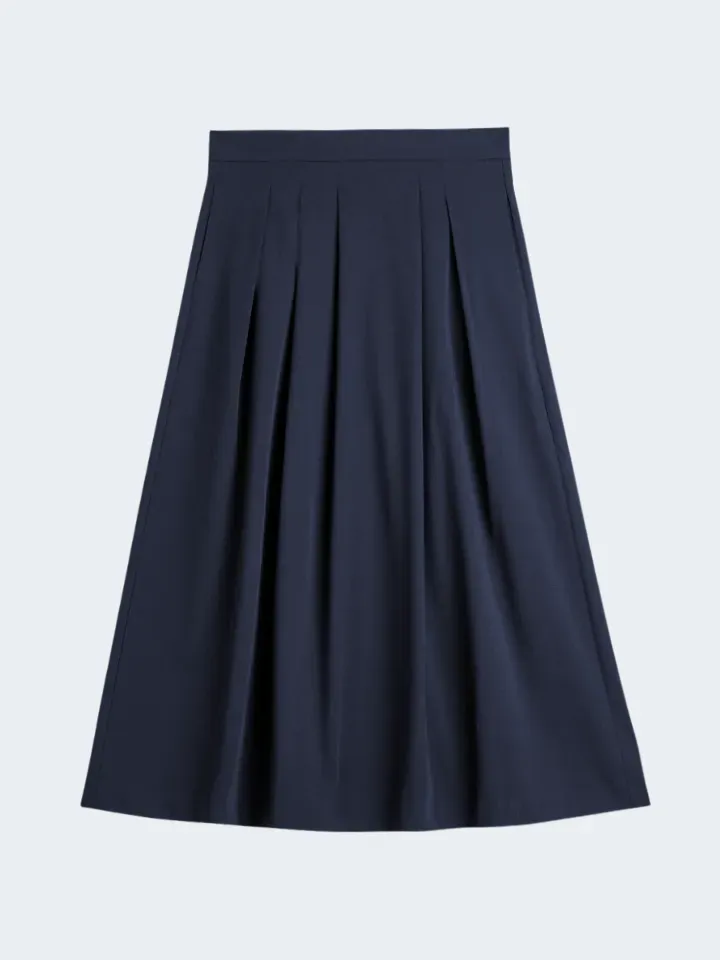 Sand Menswear Hana gonna plissettata blu navy