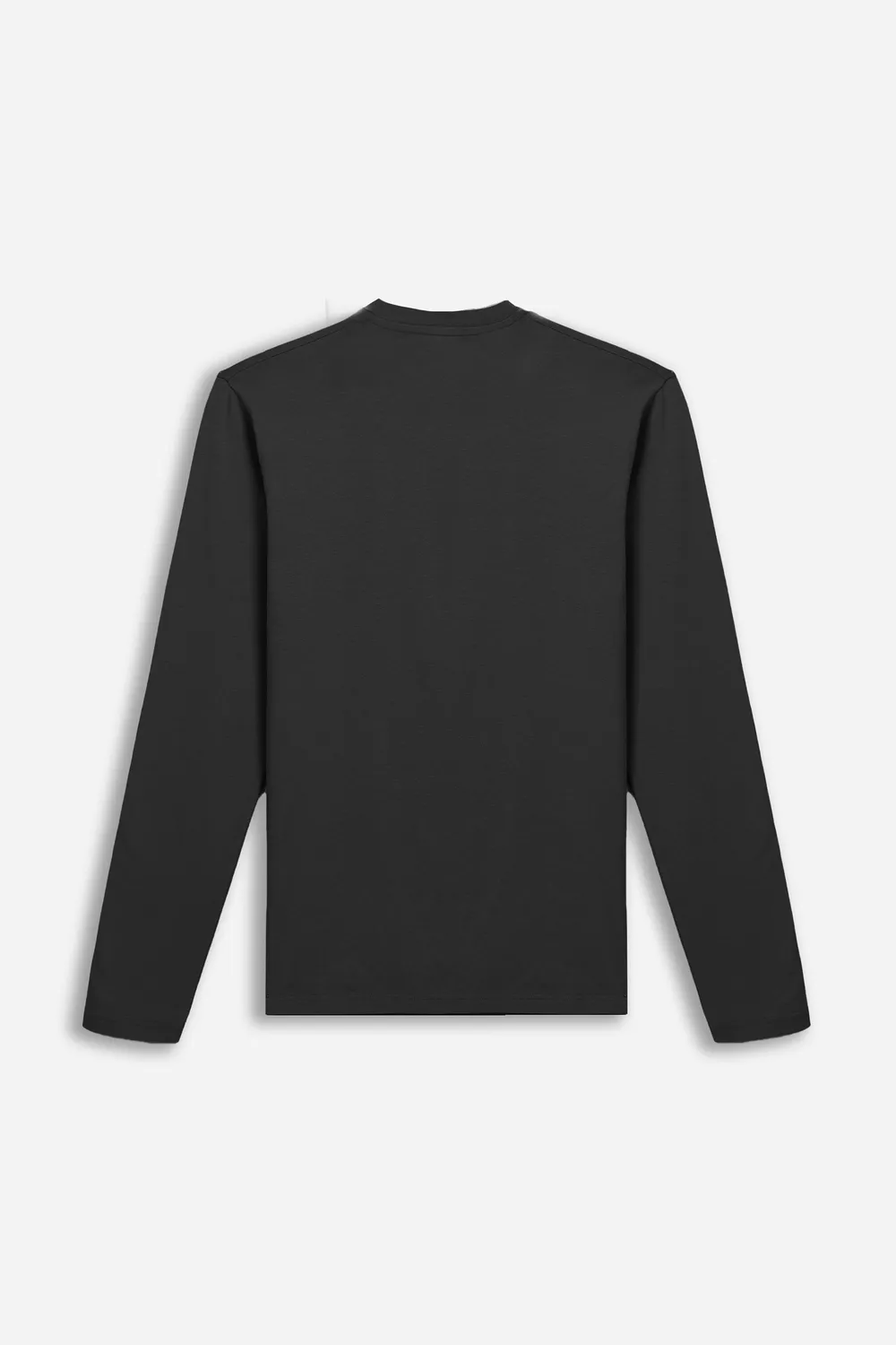 Sonny Bono T-Shirt Stretch Manica Lunga Girocollo Nero
