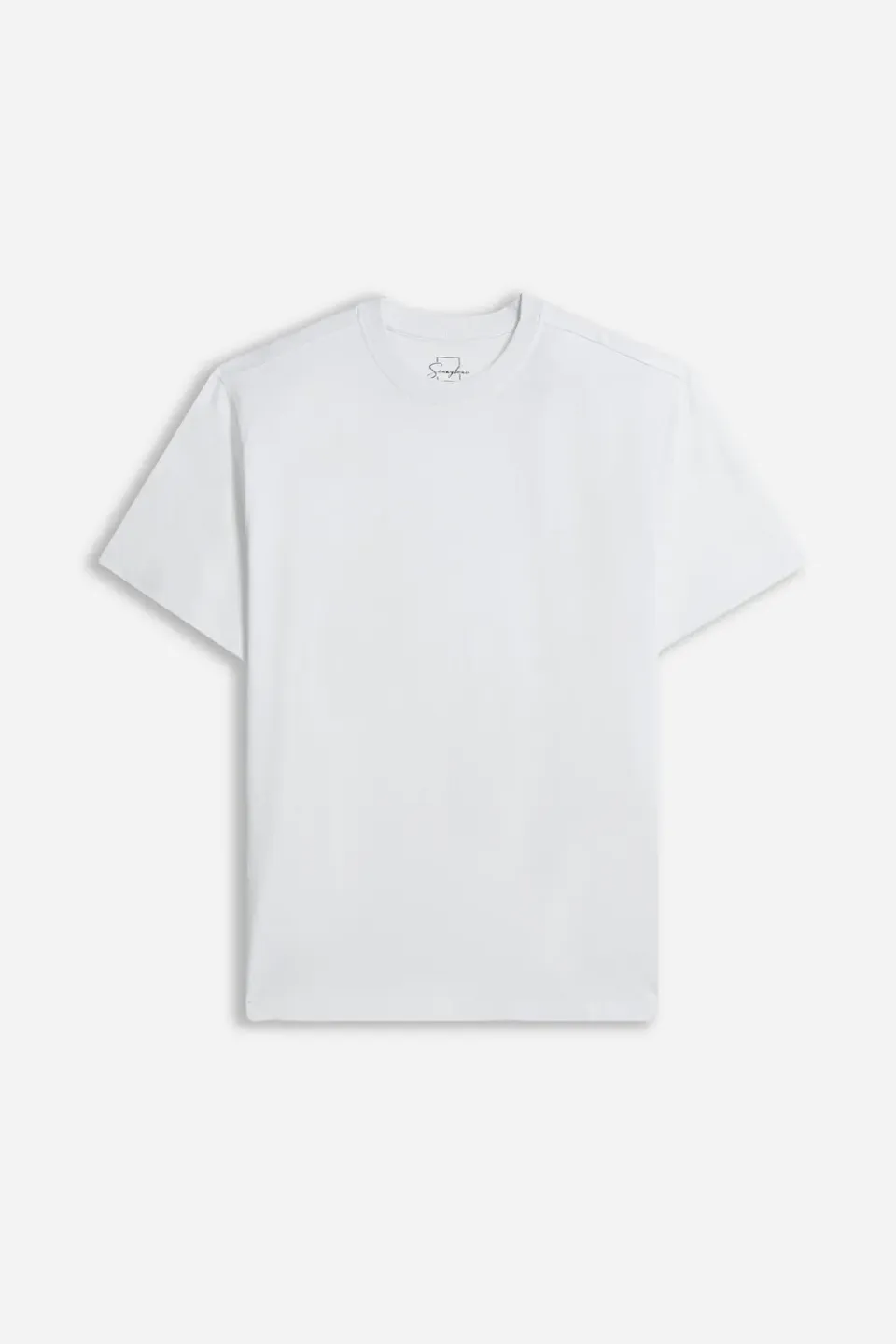 Sonny Bono T-Shirt Girocollo Basic Bianca Cotone