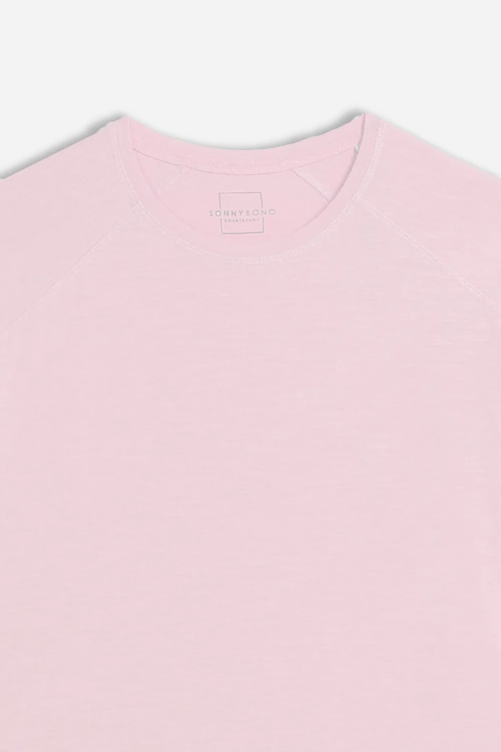 Sonny Bono t-shirt girocollo basic slub rosa