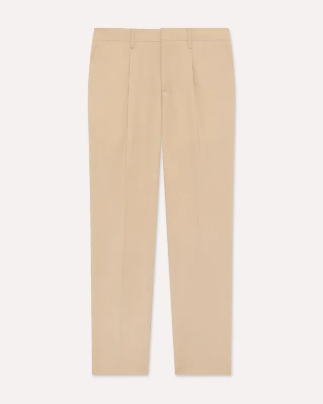 Lardini pantalone lana cammello con piega