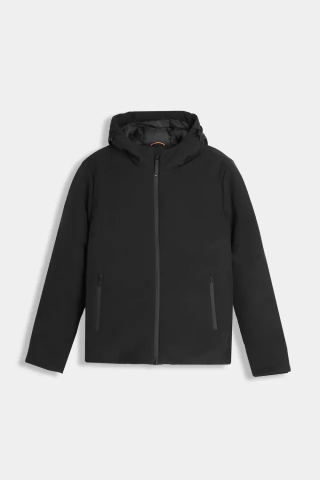Sonny Bono Softshell Giubbotto Imbottito Nero Cappuccio